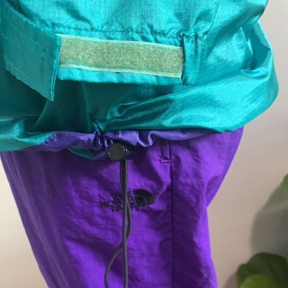 Vintage The North Face Nylon Coated With Acrylic Teal/Purple Tracksuit Sz Small - Picture 9 of 17